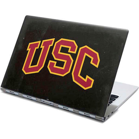 University of Southern California USC Logo Black Distressed Yoga 910 2-in-1 14in Touch-Screen Skin