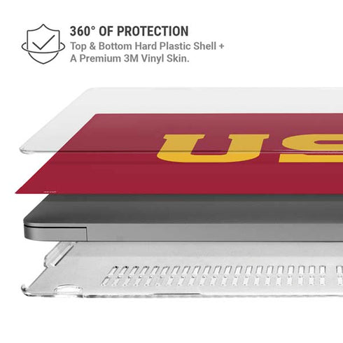 University of Southern California USC MacBook Pro 16in (2021-25) Case plus Skin
