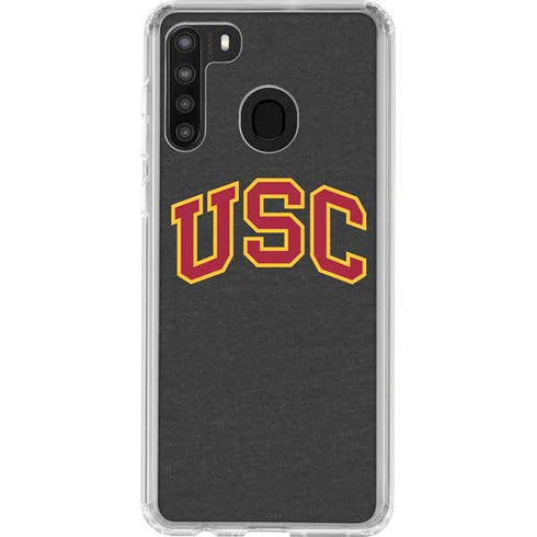 University of Southern California USC Official Logo Galaxy A21 Clear Case