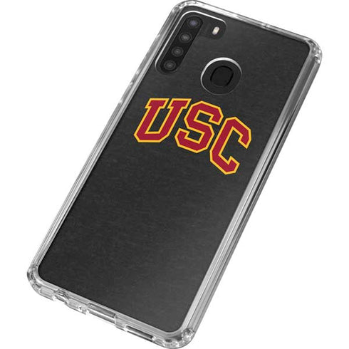 University of Southern California USC Official Logo Galaxy A21 Clear Case