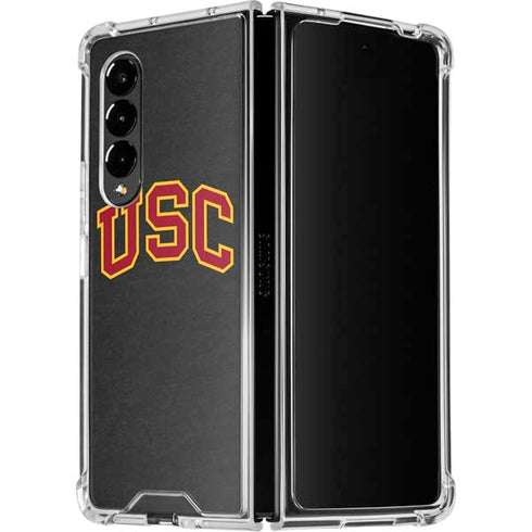University of Southern California USC Official Logo Galaxy Z Fold4 5G Clear Case