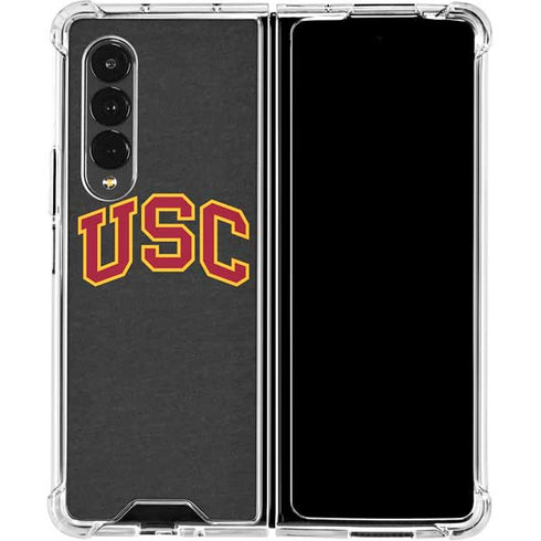 University of Southern California USC Official Logo Galaxy Z Fold4 5G Clear Case