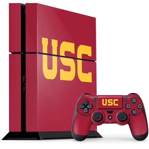 University of Southern California USC PS4 Console and Controller Bundle Skin