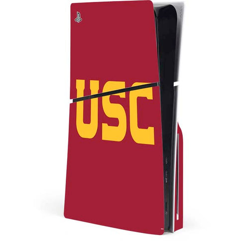 University of Southern California USC PS5 Slim Disk Console Skin