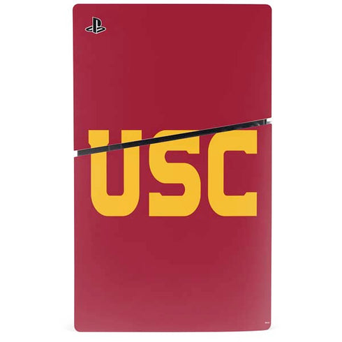 University of Southern California USC PS5 Slim Digital Edition Bundle Skin