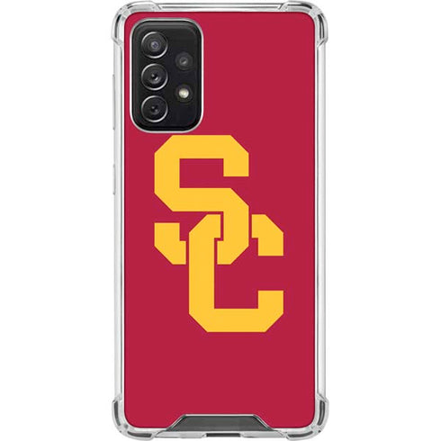 University of Southern California USC Red Logo Galaxy A72 5G Clear Case