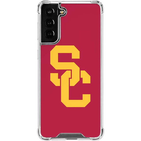 University of Southern California USC Red Logo Galaxy S21 FE Clear Case