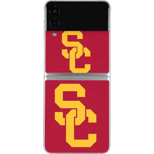 University of Southern California USC Red Logo Galaxy Z Flip4 5G Skin