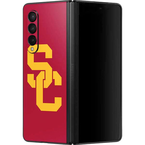 University of Southern California USC Red Logo Galaxy Z Fold3 5G Skin
