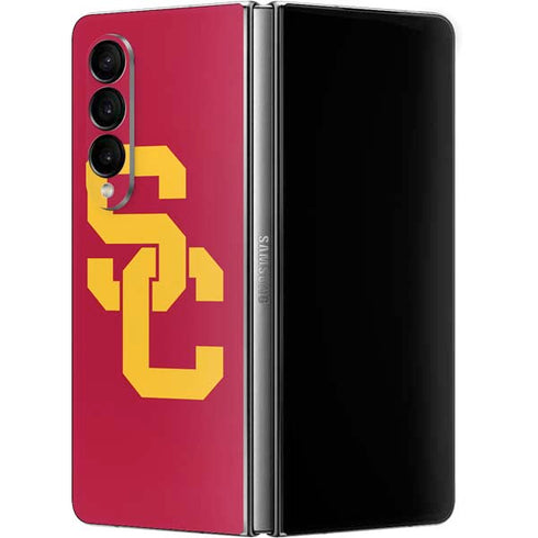University of Southern California USC Red Logo Galaxy Z Fold4 5G Skin