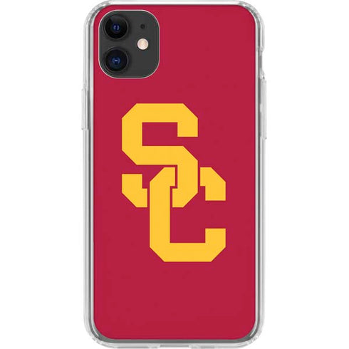 University of Southern California USC Red Logo iPhone 11 Clear Case