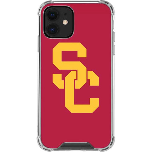 University of Southern California USC Red Logo iPhone 12 Clear Case