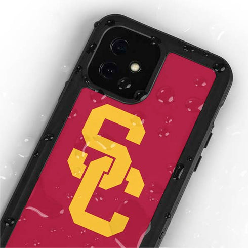 University of Southern California USC Red Logo iPhone 12 Mini Waterproof Case