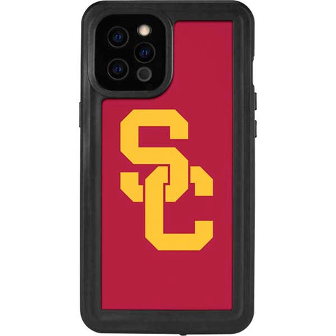University of Southern California USC Red Logo iPhone 12 Pro Max Waterproof Case