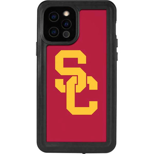 University of Southern California USC Red Logo iPhone 12 Pro Waterproof Case