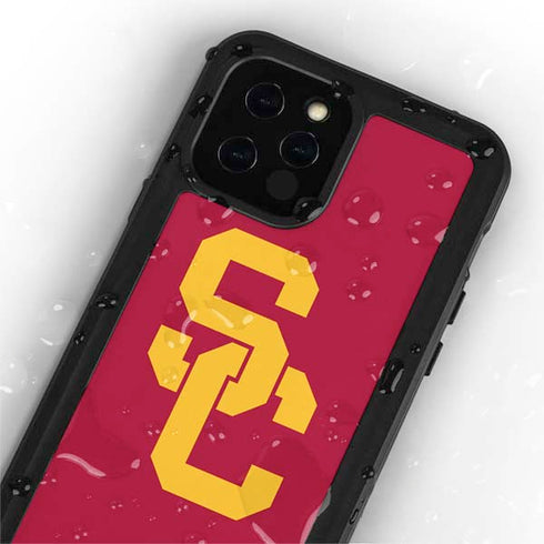University of Southern California USC Red Logo iPhone 12 Pro Waterproof Case