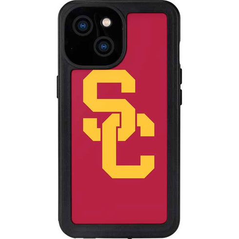 University of Southern California USC Red Logo iPhone 13 Mini Waterproof Case