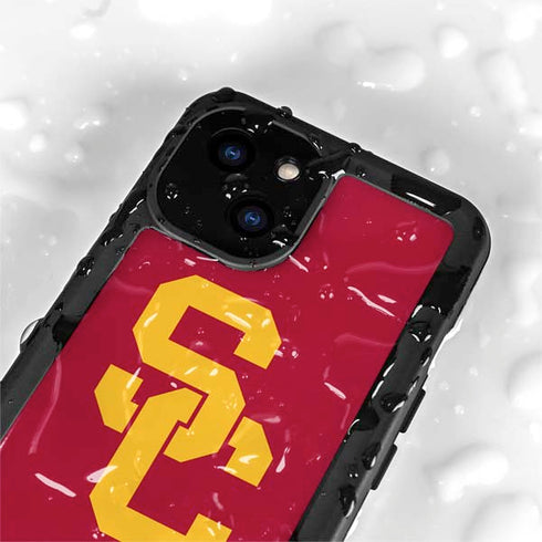 University of Southern California USC Red Logo iPhone 13 Mini Waterproof Case