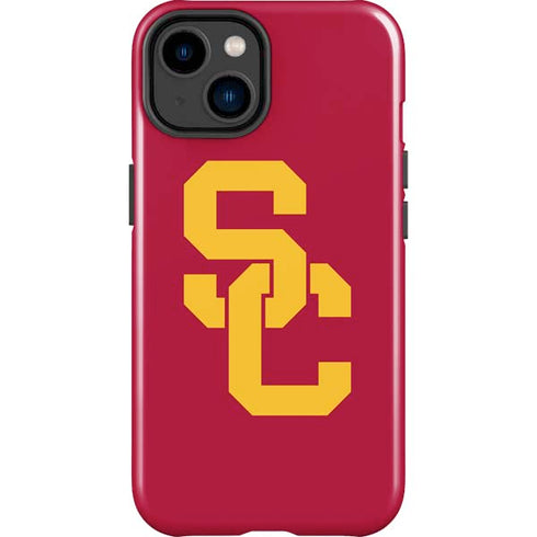 University of Southern California USC Red Logo iPhone 15 Plus Impact Case