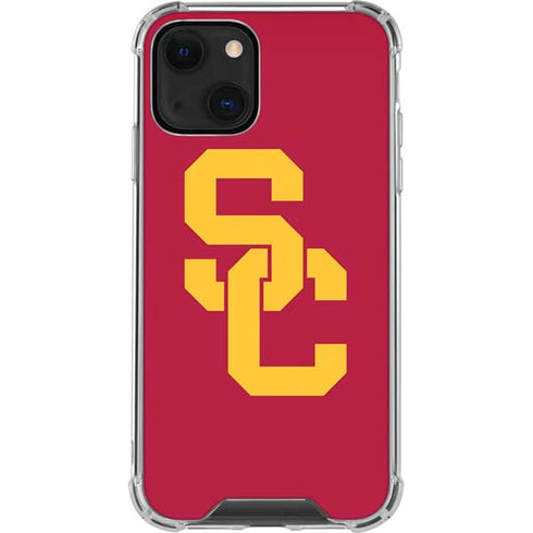 University of Southern California USC Red Logo iPhone 14 Plus Clear Case