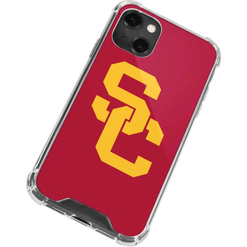 University of Southern California USC Red Logo iPhone 14 Plus Clear Case