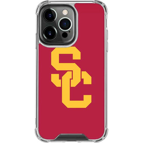 University of Southern California USC Red Logo iPhone 14 Pro Clear Case