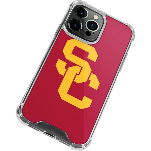 University of Southern California USC Red Logo iPhone 14 Pro Clear Case