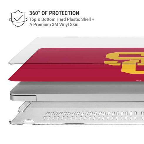 University of Southern California USC Red Logo MacBook Air 13in M1 (2021) Case plus Skin