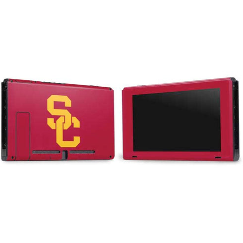 University of Southern California USC Red Logo Nintendo Switch Bundle Skin