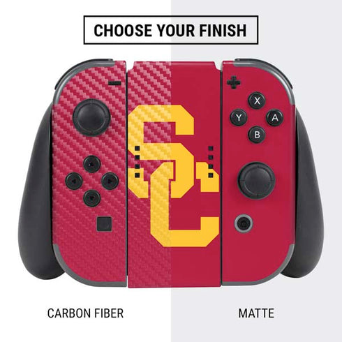 University of Southern California USC Red Logo Nintendo Switch Bundle Skin