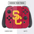 University of Southern California USC Red Logo Nintendo Switch Bundle Skin