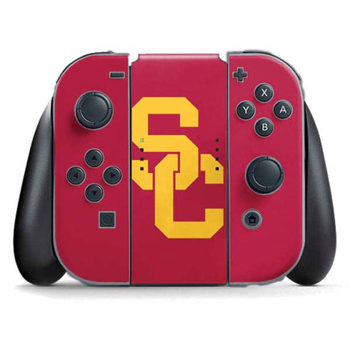University of Southern California USC Red Logo Nintendo Switch (2017-2021) Joy-Con Controller Skin