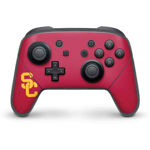 University of Southern California USC Red Logo Nintendo Switch Pro Controller Skin