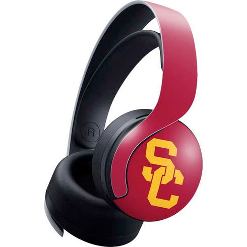 University of Southern California USC Red Logo PULSE 3D Wireless Headset for PS5 Skin