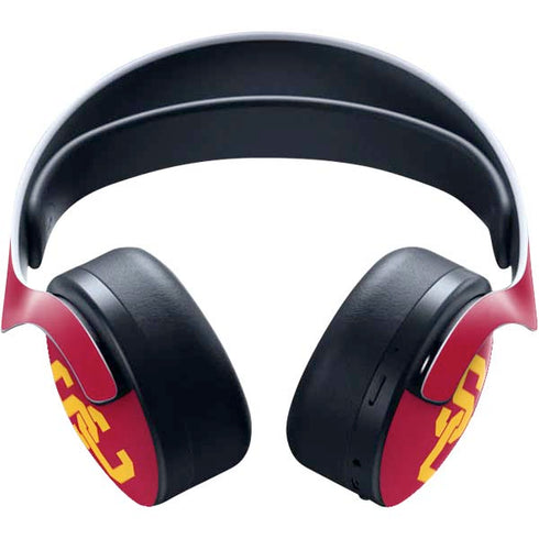 University of Southern California USC Red Logo PULSE 3D Wireless Headset for PS5 Skin