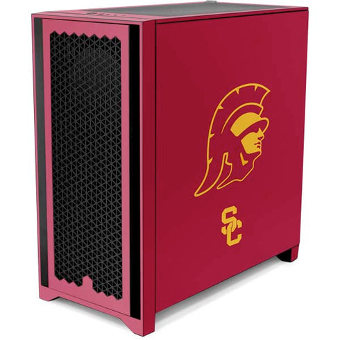 University of Southern California USC Trojan Large Mascot Corsair 4000D Tempered Glass Mid-Tower ATX Case Skin
