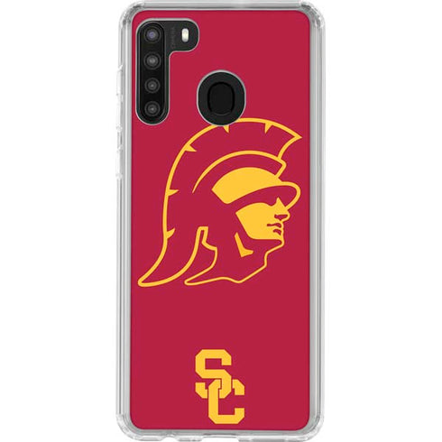 University of Southern California USC Trojan Large Mascot Galaxy A21 Clear Case