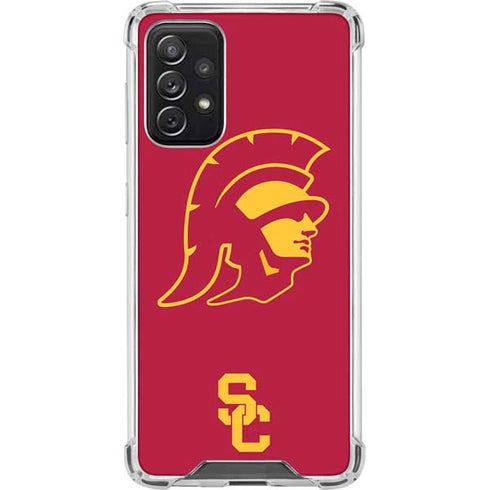 University of Southern California USC Trojan Large Mascot Galaxy A72 5G Clear Case