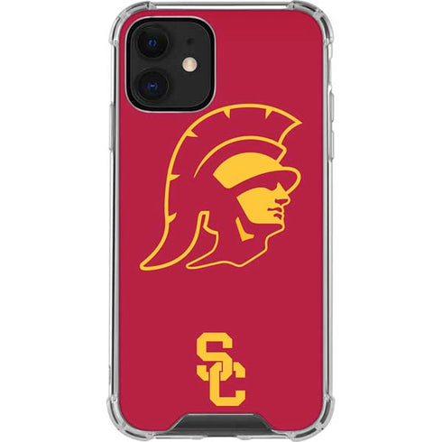 University of Southern California USC Trojan Large Mascot iPhone 12 Clear Case