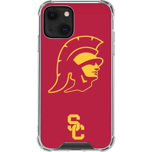 University of Southern California USC Trojan Large Mascot iPhone 14 Plus Clear Case