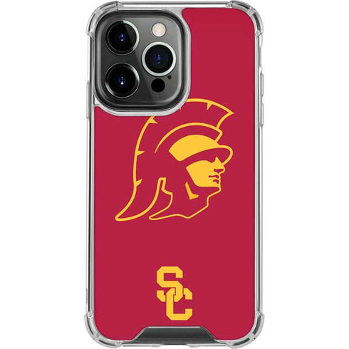 University of Southern California USC Trojan Large Mascot iPhone 14 Pro Clear Case