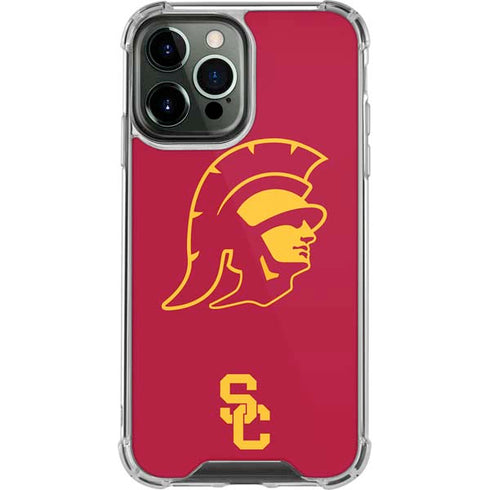 University of Southern California USC Trojan Large Mascot iPhone 14 Pro Max Clear Case