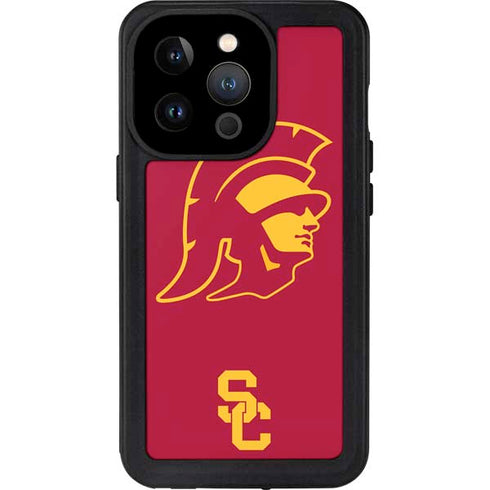 University of Southern California USC Trojan Large Mascot iPhone 14 Pro Waterproof Case