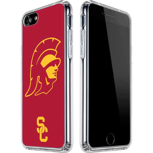 University of Southern California USC Trojan Large Mascot iPhone SE (2nd & 3rd Gen) Clear Case