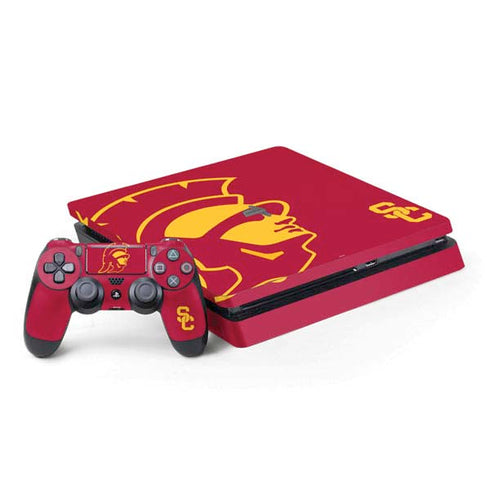 University of Southern California USC Trojan Large Mascot PS4 Slim Bundle Skin