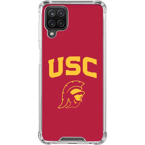 University of Southern California USC Trojan Logo Galaxy A12 Clear Case