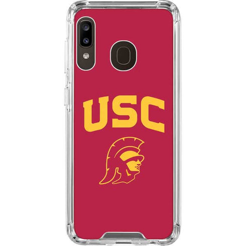University of Southern California USC Trojan Logo Galaxy A30 Clear Case
