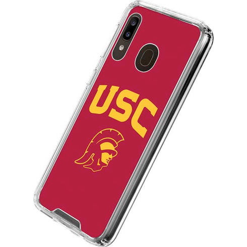 University of Southern California USC Trojan Logo Galaxy A30 Clear Case