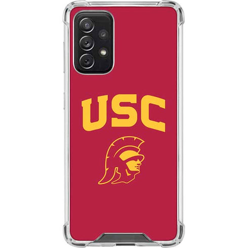 University of Southern California USC Trojan Logo Galaxy A72 5G Clear Case