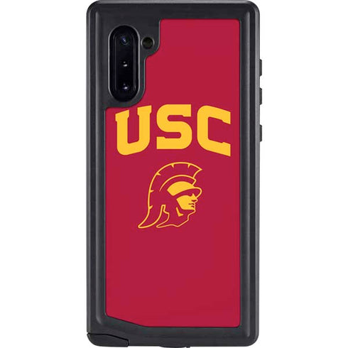 University of Southern California USC Trojan Logo Galaxy Note 10 Waterproof Case